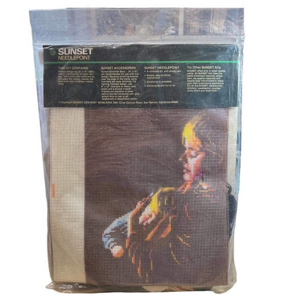 New Needlepoint Sunset Kit Special Moment Mother & Child Kit Number 6550 - Picture 3 of 7